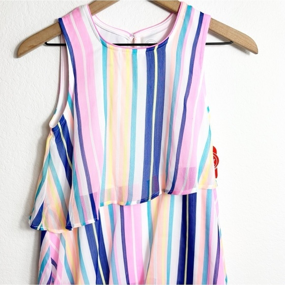 WONDER NATION GIRLS LAYERED CHIFFON RUFFLE DRESS SIZE XL 14/16 - Picture 5 of 8
